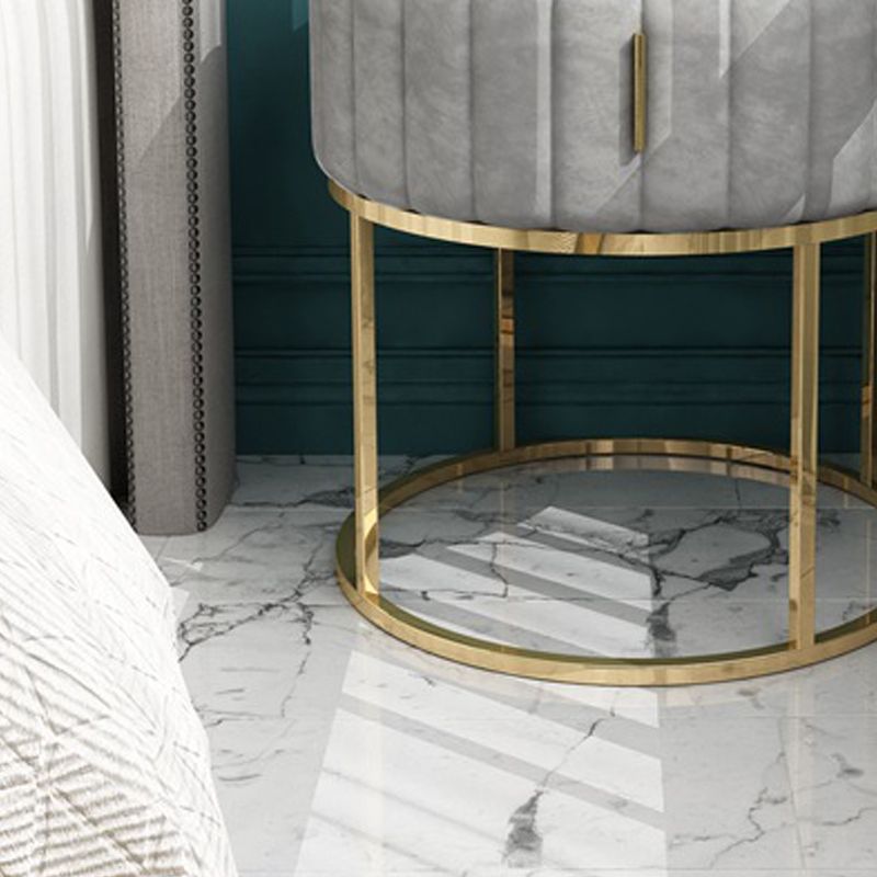 Armoire de chevet en métal et en ardoise Table de chevet minimaliste moderne avec tiroir