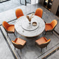 Glam Standard Marble Dining Table Round Shape Kitchen Dining Table with Pedestal Base Clearhalo ' dining_table' 'Dining Tables & Seating' 'Dining Tables' 'furn' 'furn_dining_table' 'Furniture' 'furniture_dining_table' 'Kitchen & Dining Furniture' 'kitchen&dining_furn' 'kitchen' 'kitchen_dining_table' 1200x1200_7e58476f-15cd-4a64-ac68-443984643f87