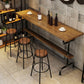 Wood Rectangle Top Counter Table 42-inch Height Industrial Bar Table Clearhalo 'Bar Furniture' 'Bar Tables' 'bar_tables' 'furn' 'furn_bar_tables' 'Furniture' 'furniture_bar_tables' 'Kitchen & Dining Furniture' 1200x1200_7e590d22-f1d7-4998-9c89-5c5bf85084fa