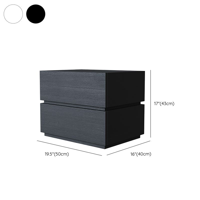 Night table de chevet de lit moderne en bois table de chevet de table avec 2 tiroirs