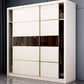 White Wardrobe Closet Engineered Wood Wardrobe Armoire with Garment Rod