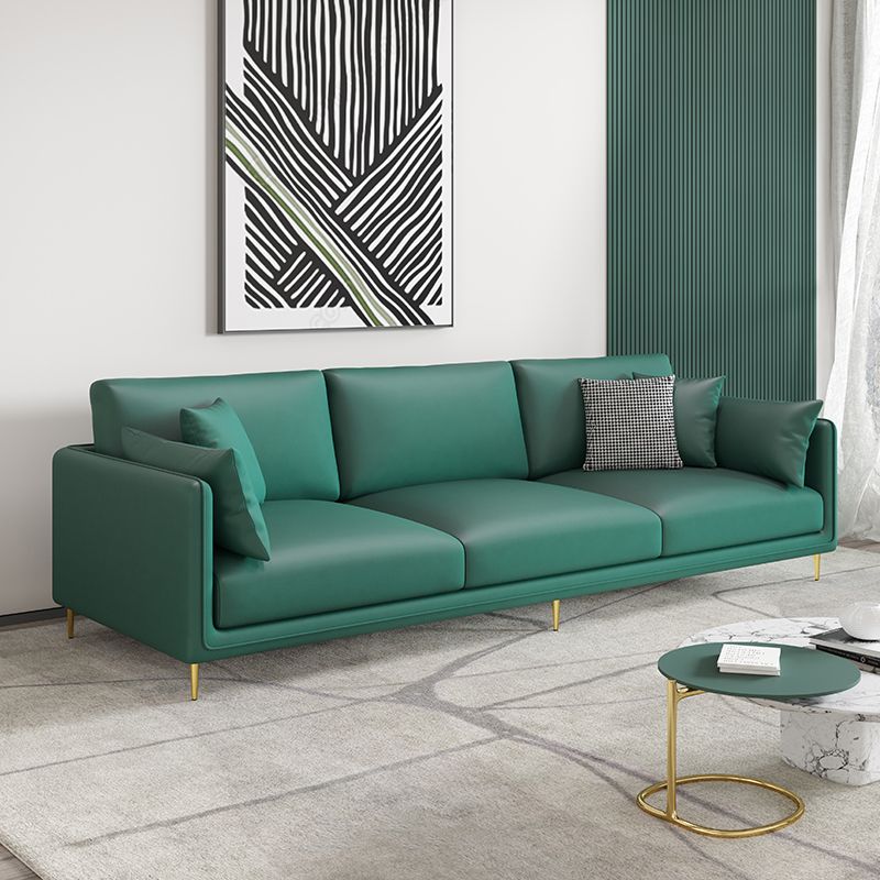 Faux Leather 3-seater Living Room Standard Cushions Glam Sofa Clearhalo 'furn' 'furn_sofas' 'Furniture' 'Living Room Furniture' 'Sofa' 'sofas' 1200x1200_7e60fa72-c78e-4577-b3a1-eb7a4912aa9e