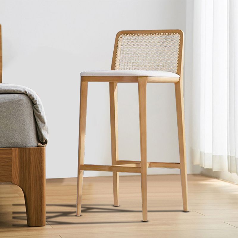 Solid Wood Counter Height Stools with Footrest for Living Room Clearhalo 'Bar Furniture' 'Bar Stools' 'bar_stools' 'furn' 'furn_bar_stools' 'Furniture' 'Kitchen & Dining Furniture' 1200x1200_7e611ade-2ddc-4014-8176-5dd9917ca9a9