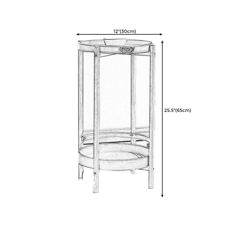 Wood End Table Round/Rectangular Side End Table with Storage Clearhalo 'Coffee & Accent Tables' 'End & Side Tables' 'end_side_table' 'end_side_tables' 'furn' 'furn_end_side_tables' 'Furniture' 'furniture_end_side_table' 'Living Room Furniture' 1200x1200_7e611e2e-fb20-4aff-b97d-1904740434c9