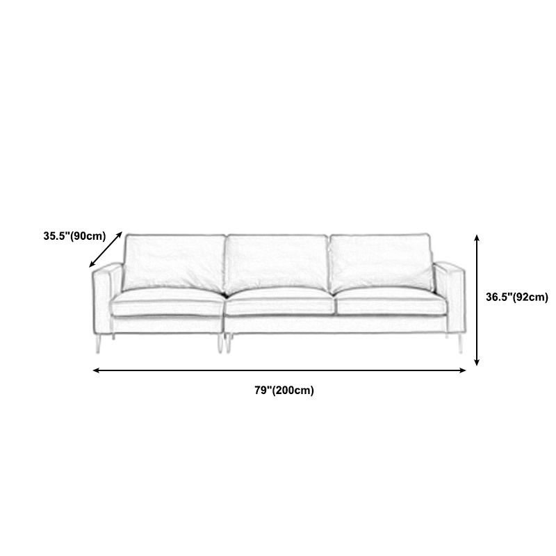Cushions Faux Leather Square Arm Sofa with Stain Resistant and Waterproof Clearhalo 'furn' 'furn_sofas' 'Furniture' 'furniture_sofas' 'kitchen' 'kitchen_sofas' 'Living Room Furniture' 'Sofa' 'sofas' 1200x1200_7e62418e-496e-4a15-a8c1-7ba17ce81d50