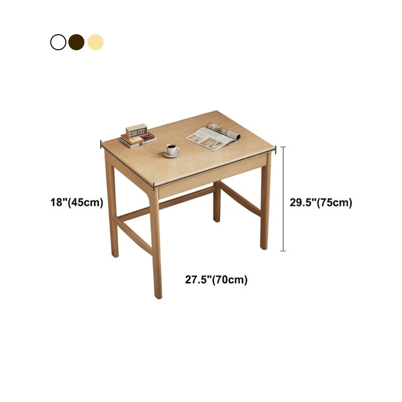 H-shaped Base Office Desk Modern Bedroom Solid Wood Task Desk with Drawer Clearhalo 'furn' 'furn_office_desk' 'Furniture' 'Office Desks' 'Office Furniture' 'office_desk' 1200x1200_7e62f0d4-bf39-49d8-8840-dfbf59ea8810