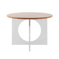 Solid Wood Top Dining Set 1/2/3/4/5 Pcs Kitchen Table and Chairs with Acrylic Frame Clearhalo 'Dining Room Sets' 'Dining Tables & Seating' 'dining_room_set' 'furn' 'furn_dining_room_set' 'Furniture' 'Kitchen & Dining Furniture' 1200x1200_7e63ecfb-1e50-4299-a0fa-d788c326afaf