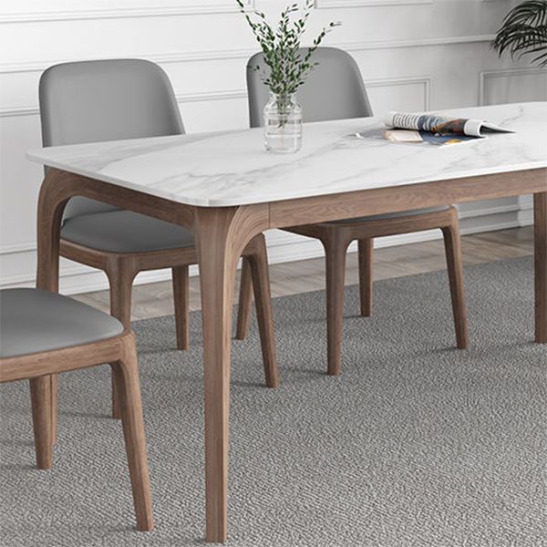 Juego de comedor moderno con tapa de piedra sinterizada, juego de mesa de comedor rectangular de 1/2/5 piezas
