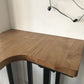 Industrial Black Iron Bar Table Wood Specialty Top 41.3"H Bistro Table for Living Room Clearhalo 'Bar Furniture' 'Bar Tables' 'bar_tables' 'furn' 'furn_bar_tables' 'Furniture' 'furniture_bar_tables' 'Kitchen & Dining Furniture' 1200x1200_7e690968-2784-4eb6-a351-fb2ca7dca04f