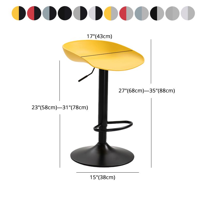 Industrial Style Plastic Seats Barstool Rotating Lifting Metal Leg Bar Stool for Indoor Clearhalo 'Bar Furniture' 'Bar Stools' 'bar_stools' 'furn' 'furn_bar_stools' 'furniture_bar_stools' 'Kitchen & Dining Furniture' 'kitchen&dining_furn' 'kitchen' 'kitchen_furn' Furniture' 1200x1200_7e6cc9c4-5d9a-41ae-aaa5-e2e894239929