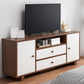 Wooden TV Media Console Scandinavian TV Stand Console for Living Room Clearhalo 'furn' 'furn_tv_stands_entertainment_centers' 'Furniture' 'Living Room Furniture' 'TV Stands & Entertainment Centers' 'TV Stands & Media Storage Furniture' 'tv_stands_entertainment_centers' 1200x1200_7e6cf339-53f5-4747-b1cf-55cc7421241d