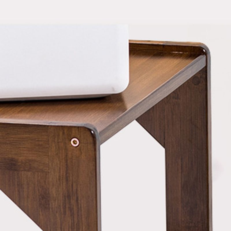 TABELLA DI NACCHIO/FINE DI LEGNO NATURALE 24,8 pollici H-SHELF COMPLETO COMPLETO CON I CAPERSO