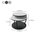Glam Slate Coffee Table No Distressing Round Cocktail Table for Bedroom Clearhalo 'Coffee & Accent Tables' 'Coffee Tables' 'coffee_tables' 'furn' 'furn_coffee_tables' 'Furniture' 'Living Room Furniture' 1200x1200_7e6da908-b3ad-4144-b2aa-3b2f989a4bd2