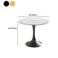 Traditional Luxury Dining Table Sintered Stone Round Table for Dining Room