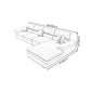 Modern Removable Cushions Sectionals 37.4"H Pillow Top Arm Sofa with 4 Pillows Clearhalo 'furn' 'furn_sectionals' 'Furniture' 'furniture_sectionals' 'Living Room Furniture' 'Sectionals' 1200x1200_7e6fc586-f8c1-4ef1-ab8c-89bb26894eb7
