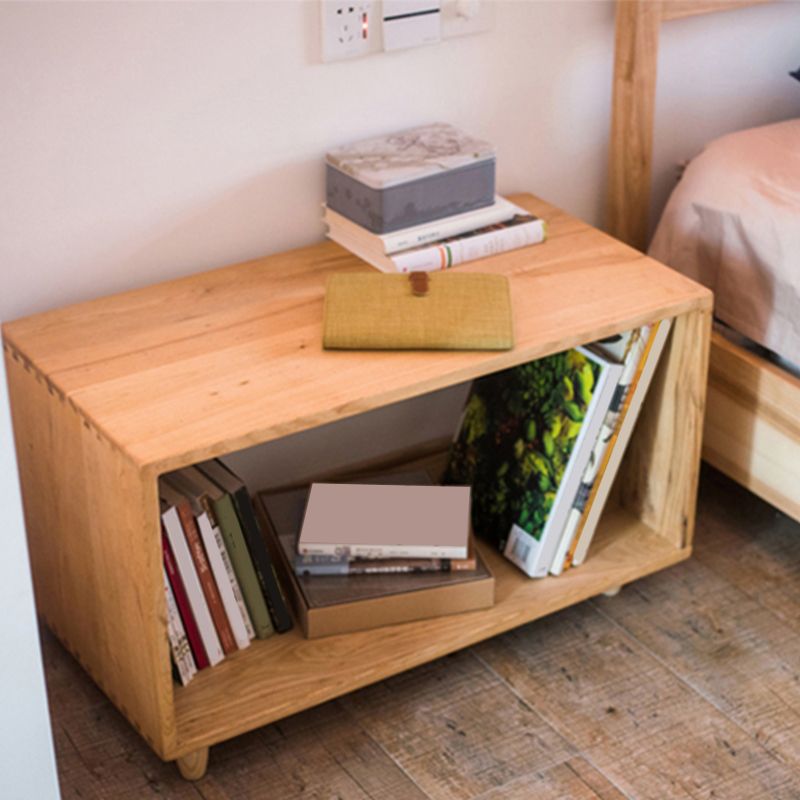 Estantería trasera abierta de estilo moderno, estantería de madera maciza para oficina