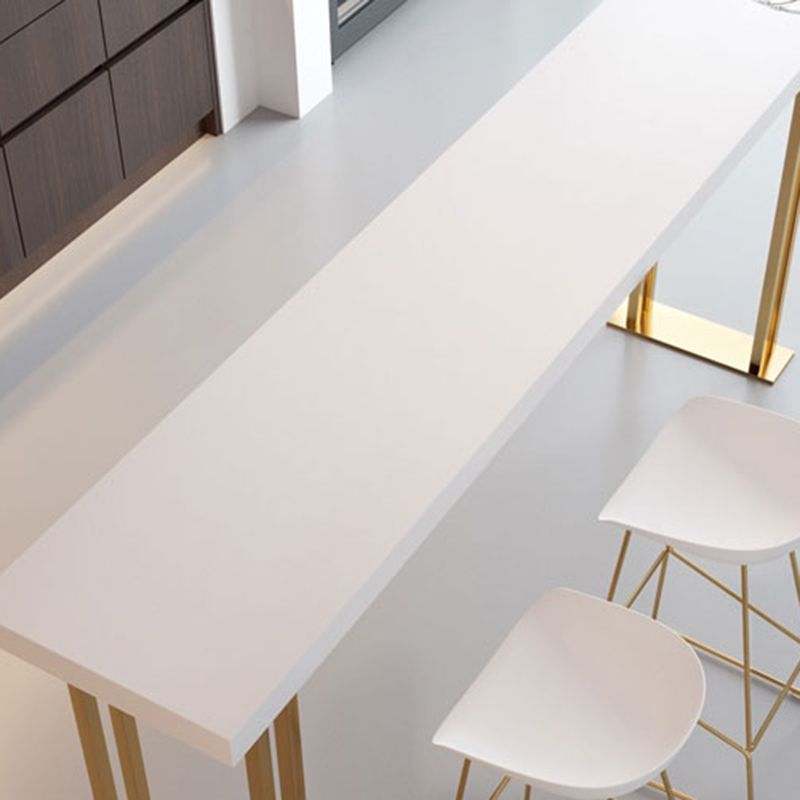 Wood Top Bar Table Traditional Luxury Rectangle Bar Table with Sled Base Clearhalo 'Bar Furniture' 'Bar Tables' 'bar_tables' 'furn' 'furn_bar_tables' 'Furniture' 'furniture_bar_tables' 'Kitchen & Dining Furniture' 1200x1200_7e7551a2-cd50-4e05-8415-4c842b1baa0b