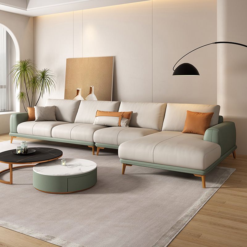 Canapé sectionnel en faux cuir