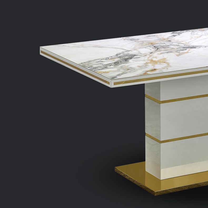 Luxury Sintered Stone Top Dining Table White Rectangle Table with Metal Pedestal Base Clearhalo ' dining_table' 'Dining Tables & Seating' 'Dining Tables' 'furn' 'furn_dining_table' 'Furniture' 'furniture_dining_table' 'Kitchen & Dining Furniture' 'kitchen&dining_furn' 'kitchen' 'kitchen_dining_table' 1200x1200_7e779620-d061-4656-aafd-7fabab1e92b0