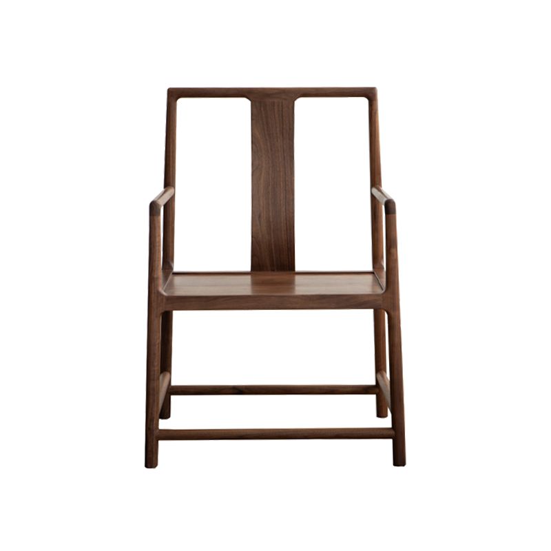 Traditionele stijl eetkamerstoel massief houten arm hoge rugstoel voor thuis