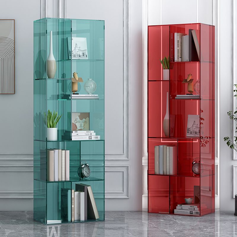 Standard Closed Back Bookshelf Modern Style Acrylbuchhandel