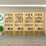 豪華な自立型のワインボトルラックメタルストレージシェルフボトルホルダー