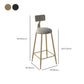 クッション付きの現代的なアームレスダイニングスツールメタルバースツール