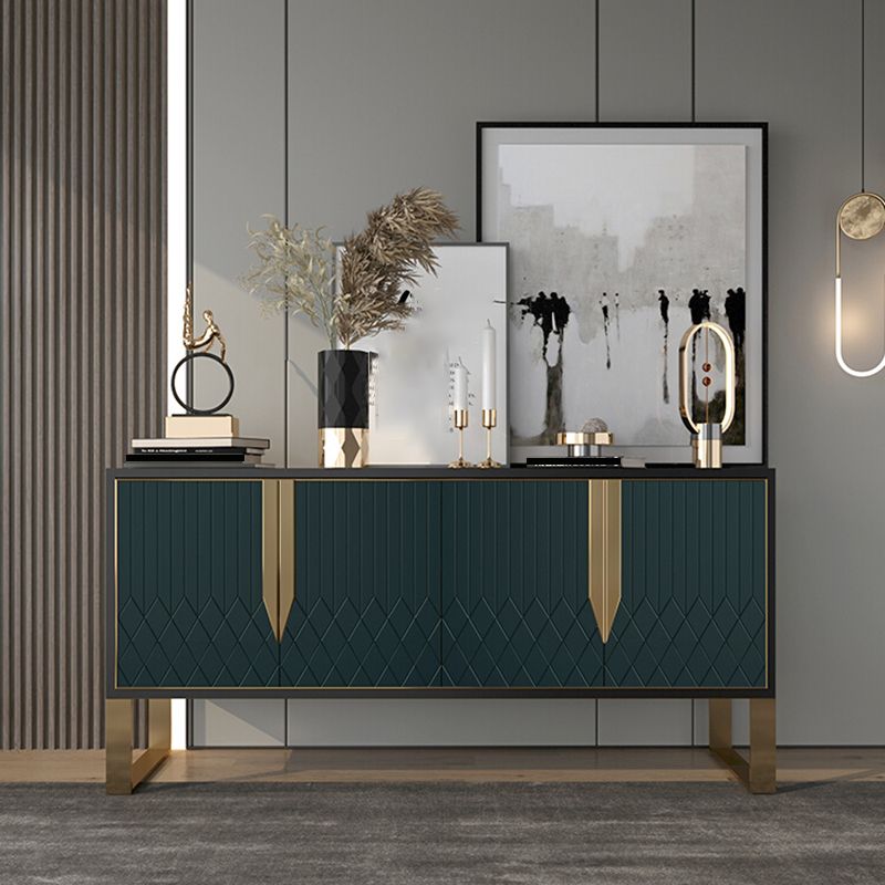 Contemporary Buffet Table Engineered Wood Sideboard Table with Doors for Kitchen Clearhalo 'buffet_sideboard' 'Buffets & Sideboards' 'furn' 'furn_buffet_sideboard' 'Furniture' 'Kitchen & Dining Furniture' 1200x1200_7e871efb-9681-4eec-9f48-7f207b8e061c