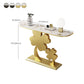Tavolo console mezza luna glam tavolo accento resistente a graffi per Hall