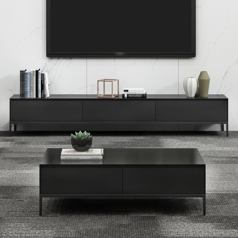 Contemporary Style TV Stand Stone and Engineered Wood TV Cabinet Clearhalo 'furn' 'furn_tv_stands_entertainment_centers' 'Furniture' 'Living Room Furniture' 'TV Stands & Entertainment Centers' 'TV Stands & Media Storage Furniture' 'tv_stands_entertainment_centers' 1200x1200_7e8919c5-24be-4aa4-9e49-68927cf57c18