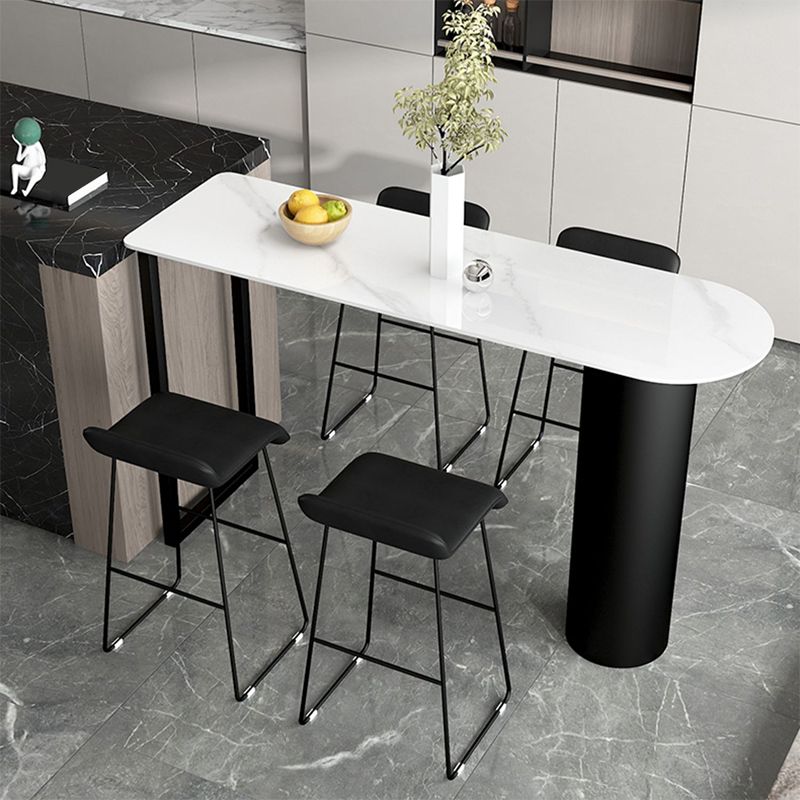 Contemporary Bar Counter Table Stone Bar Counter Table for Home Clearhalo 'Bar Furniture' 'Bar Tables' 'bar_tables' 'furn' 'furn_bar_tables' 'Furniture' 'Kitchen & Dining Furniture' 1200x1200_7e891cb5-f13d-4ff8-a54a-952764795cfe