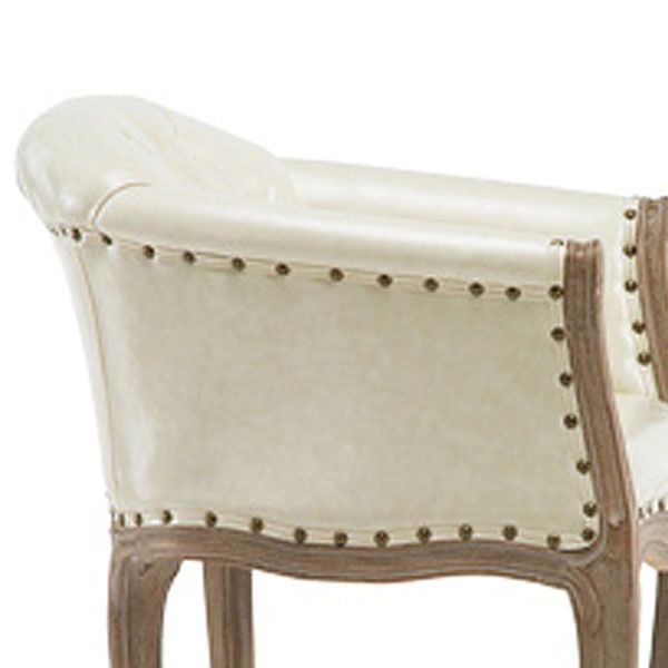 Farmhouse Home Solid Back Arm Chair Leather Matte Finish Dining Chair Clearhalo 'Dining Chairs' 'Dining Tables & Seating' 'dining_chair' 'Furniture' 'furniture_dining_chair' 'Kitchen & Dining Furniture' 1200x1200_7e8c35ae-e035-4cda-8a02-5177af307512