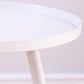 Bandeja Top Mesa de pedestal de metal Tabla lateral redonda para sala de estar para sala de estar