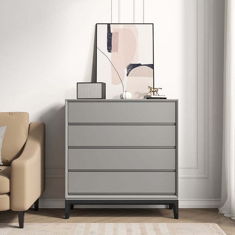 Cofre de almacenamiento de madera moderno con cajones de cierre suave para dormitorio