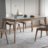 Sintered Stone Top Rectangle Table in Grey Kitchen Table with Wooden Base and 4 Legs Clearhalo ' dining_table' 'Dining Tables & Seating' 'Dining Tables' 'furn' 'furn_dining_table' 'Furniture' 'furniture_dining_table' 'Kitchen & Dining Furniture' 'kitchen&dining_furn' 'kitchen' 'kitchen_dining_table' 1200x1200_7e8ecfa4-b52c-47cd-85c3-69fd6bbbcf1d