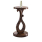 Pedestal End Table Brown Round Wood Side End Table - Distressed Surface Treatment Clearhalo 'Coffee & Accent Tables' 'End & Side Tables' 'end_side_table' 'end_side_tables' 'furn' 'furn_end_side_tables' 'Furniture' 'furniture_end_side_table' 'Living Room Furniture' 1200x1200_7e911bdf-8288-4a0f-8bc1-d62e8a7bed9f