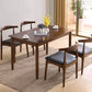 Contemporary Style Side Chair Wood Open Back Dining Chair for Dining Room