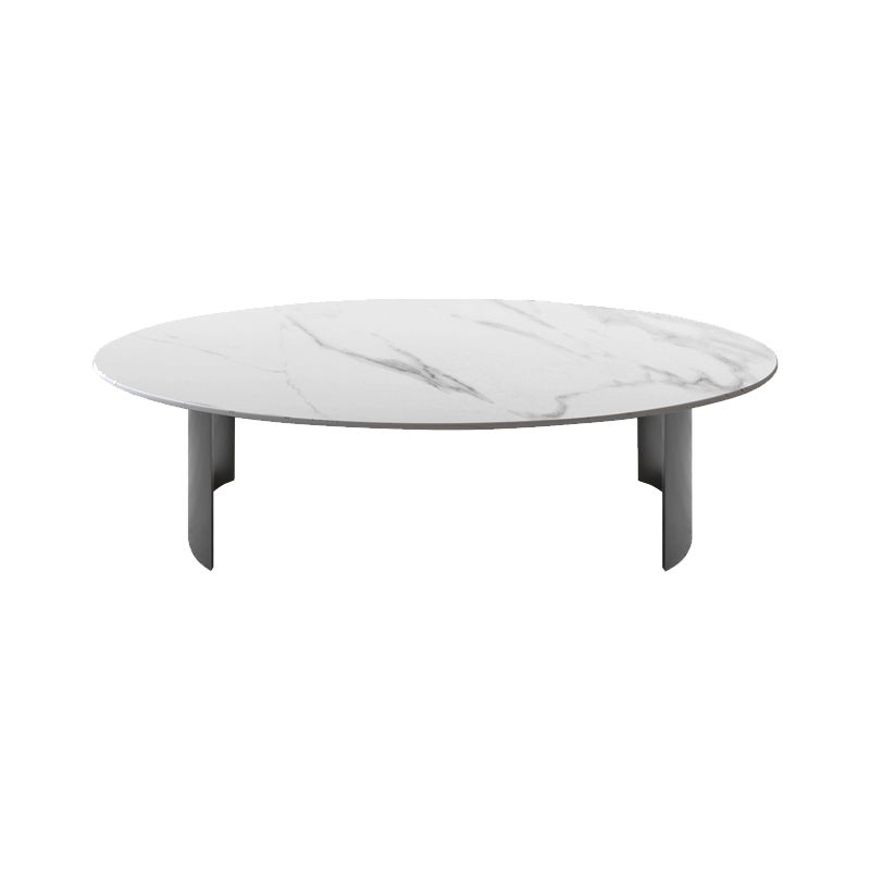Table basse ovale en ardoise Glam pour salon