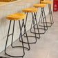 Modern Contoured Seat Pine Solid Wood Bar Stool with Iron Base Clearhalo 'Bar Furniture' 'Bar Stools' 'bar_stools' 'furn' 'furn_bar_stools' 'Furniture' 'Kitchen & Dining Furniture' 1200x1200_7e9430e7-fa7a-432c-bee7-b97cbcfc3c43