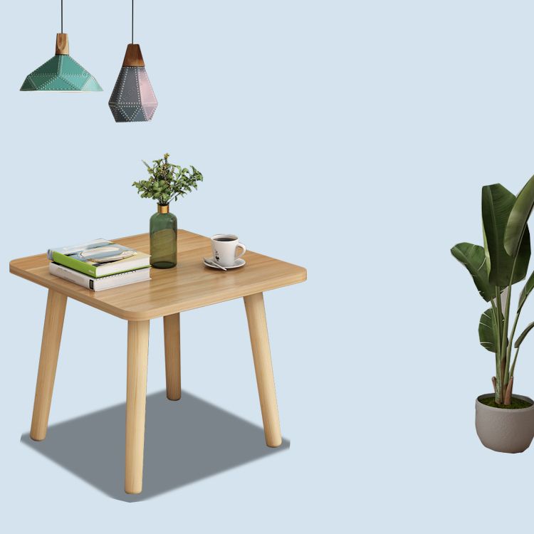 Modern 17" Tall Wooden Single End Table With Four Wooden Legs Clearhalo 'Coffee & Accent Tables' 'End & Side Tables' 'end_side_table' 'end_side_tables' 'furn' 'furn_end_side_tables' 'Furniture' 'furniture_end_side_table' 'Living Room Furniture' 1200x1200_7e954c65-ca8f-42e2-a182-2e07ebb89f09