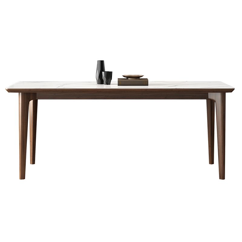 Rectangular Mid-Century Modern Table Sintered Stone Table with Wood Legs Clearhalo ' dining_table' 'Dining Tables & Seating' 'Dining Tables' 'furn' 'furn_dining_table' 'Furniture' 'furniture_dining_table' 'Kitchen & Dining Furniture' 'kitchen&dining_furn' 'kitchen' 'kitchen_dining_table' 1200x1200_7e972f80-c815-4643-ba45-7747eafaad77