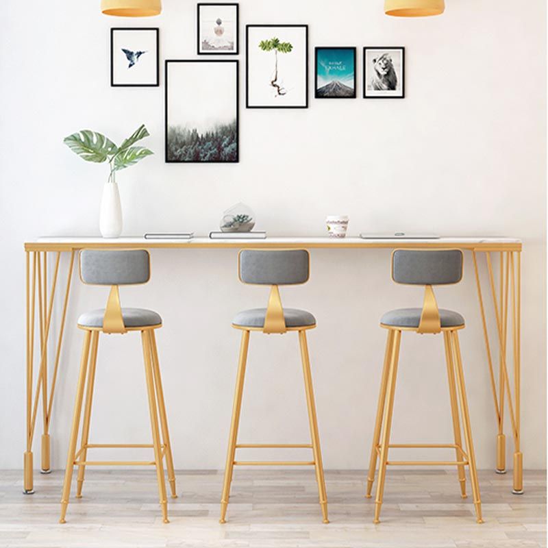 Contemporary Indoor Counter Height Dining Table Marble Rectangle White Bistro Table Clearhalo 'Bar Furniture' 'Bar Tables' 'bar_tables' 'furn' 'furn_bar_tables' 'Furniture' 'furniture_bar_tables' 'Kitchen & Dining Furniture' 1200x1200_7e97bb43-0cbb-4f69-8856-242d1108cf87
