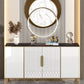 Stone Modern Sideboard Adjustable Shelves Dining Room Sideboard Clearhalo 'buffet_sideboard' 'Buffets & Sideboards' 'furn' 'furn_buffet_sideboard' 'Furniture' 'Kitchen & Dining Furniture' 1200x1200_7e98ed21-f0c9-4887-b27c-7cf080a9529a