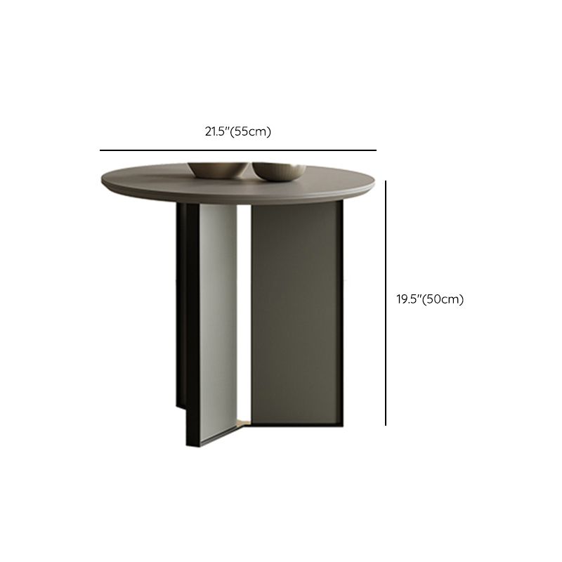 Mesa de cóctel contemporánea Mesa de cóctel de café redonda de piedra