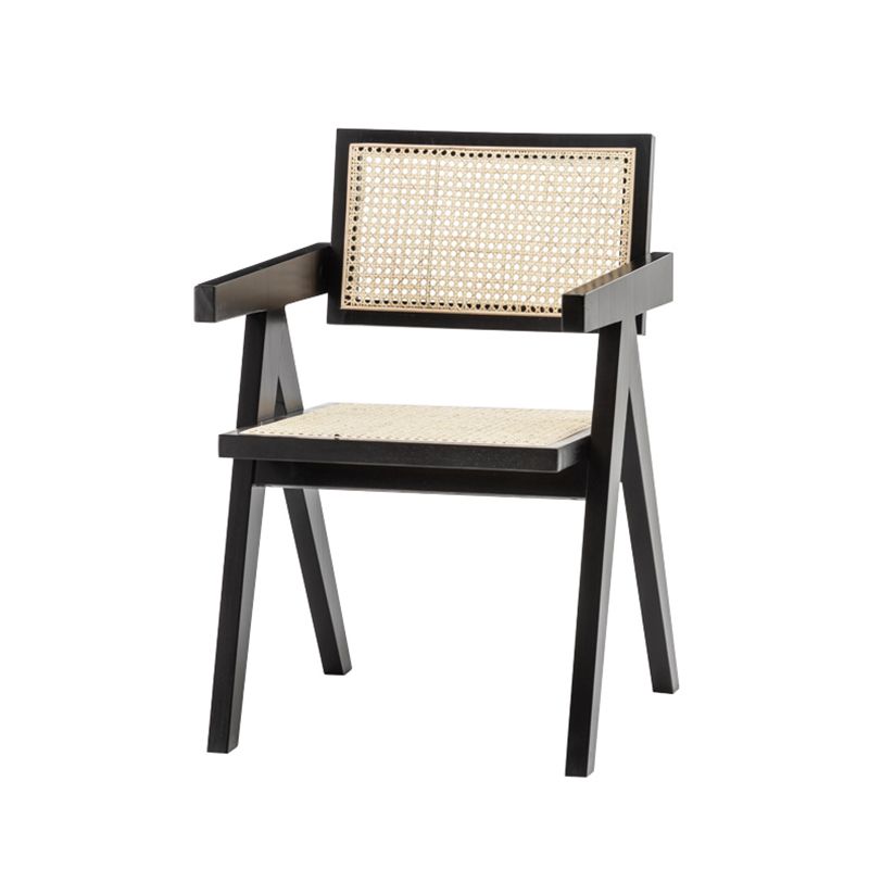 Solid Wood Traditional Dining Room Chair Matte Finish Cane Back Dining Arm Chairs Clearhalo ' kitchen&dining_furn' 'Dining Chairs' 'Dining Tables & Seating' 'dining_chair' 'furn' 'furn_dining_chair' 'Furniture' 'furniture_dining_chair' 'Kitchen & Dining Furniture' 'kitchen' 1200x1200_7e9a88e8-9556-49e5-a7e5-0a8966e7b148