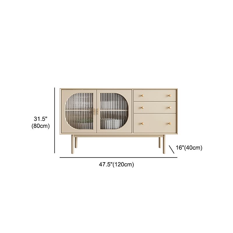 Rattan Living Room Sideboard Cabinet Modern Credenza with Storage and Drawer Clearhalo 'buffet_sideboard' 'Buffets & Sideboards' 'furn' 'furn_buffet_sideboard' 'Furniture' 'furniture_buffet_sideboard' 'Kitchen & Dining Furniture' 1200x1200_7e9acc0f-40ae-4369-975f-10ecd0490fe3