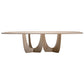 Rectangle Wood Color Dining Table Solid Wood Table Contemporary with Double Pedestal Clearhalo ' dining_table' 'Dining Tables & Seating' 'Dining Tables' 'furn' 'furn_dining_table' 'Furniture' 'furniture_dining_table' 'Kitchen & Dining Furniture' 'kitchen&dining_furn' 'kitchen' 'kitchen_dining_table' 1200x1200_7e9b61ea-144e-4e0c-a54d-83a82920825c