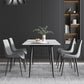 Modern Metal Dining Set 1/2/5/6/7 Pieces Rectangle Dining Table Set Clearhalo 'Dining Room Sets' 'Dining Tables & Seating' 'dining_room_set' 'furn' 'furn_dining_room_set' 'Furniture' 'furniture_dining_room_set' 'Kitchen & Dining Furniture' 1200x1200_7e9dc009-8f7d-4aab-a379-c66516f3d07b