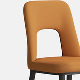 Home Scandinavian Side Chair Open Back Metal Upholstered Dining Room Chair Clearhalo ' kitchen&dining_furn' 'Dining Chairs' 'Dining Tables & Seating' 'dining_chair' 'furn' 'furn_dining_chair' 'Furniture' 'furniture_dining_chair' 'Kitchen & Dining Furniture' 'kitchen' 1200x1200_7e9e077f-1cf0-4bbe-ae7f-59068f9fe0c7