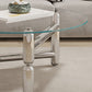 Glass Top Steel Coffee Table Round Minimalist Modern Coffee Table Clearhalo 'Coffee & Accent Tables' 'Coffee Tables' 'coffee_tables' 'furn' 'furn_coffee_tables' 'Furniture' 'Living Room Furniture' 1200x1200_7e9edc39-d6c3-43ac-bc76-b7f124137e13